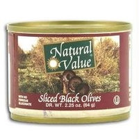 Natural Value Ripe Sliced Black Olives (24x24/2.25 Oz)