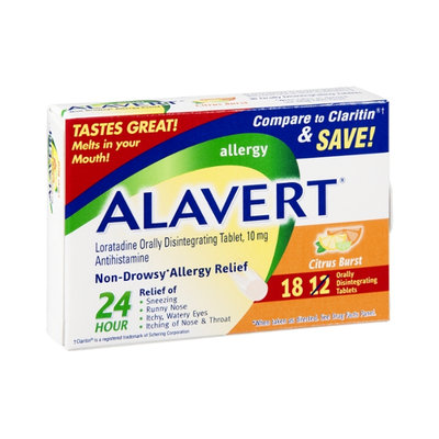 Alavert Non-Drowsy Allergy Relief Citrus Burst Orally Disintegrating Tablets - 10mg