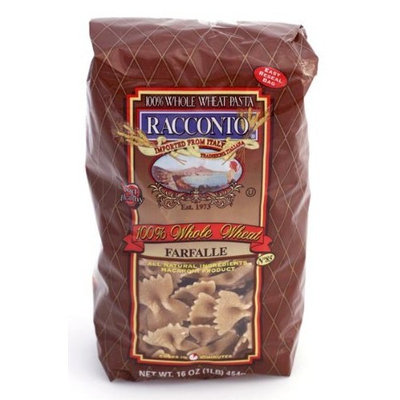 Racconto Whole Wheat Farfalle/Bow Ties, 16-Ounce Packages (Pack of 12)