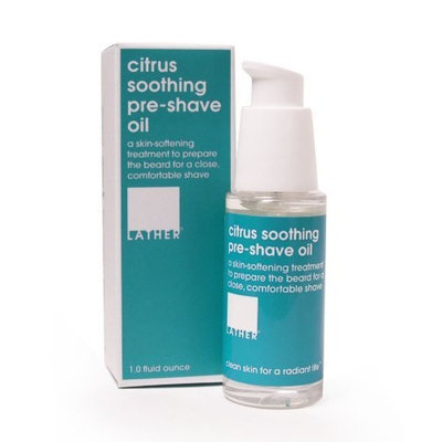 Lather HER Citrus Soothing Pre-Shave Oil, 1-Ounce Bottle