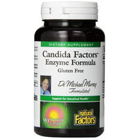Natural Factors Candida Factors Enzyme Formula Veg-Capsules, 90-Count