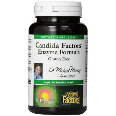 Natural Factors Candida Factors Enzyme Formula Veg-Capsules, 90-Count
