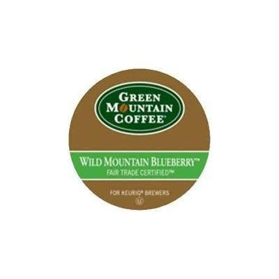 Green Mountain Fair Trade Wild Mountain Blueberry Flavored Coffee 2 Boxes of 24 K-Cups