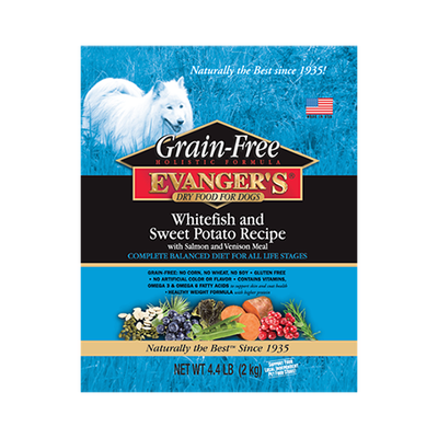 Evanger's Grain Free Whitefish & Sweet Potato Dry Food