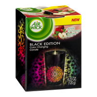 Air Wick Apple Cinnamon Medley Black Edition Color Changing Candle