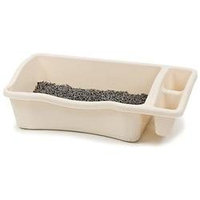 Petmate Giant Cat Litter Pan Bottom Only with Side Compartments