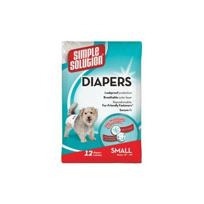 Simple Solution Disposable Diapers for Dogs - Small (12 Count)