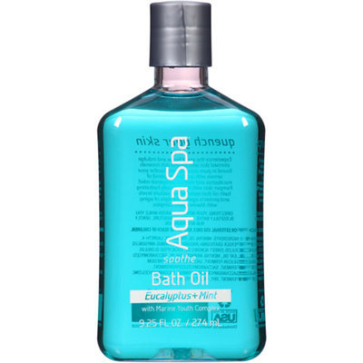 AQUA SPA Aqua Spa Eucalyptus + Mint Soothe Bath Oil, 9.25 fl oz