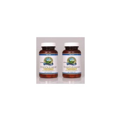 Nature's Sunshine Stomach Comfort Herbal and Mineral Dietary Supplement 60 chewable Tablets each (Pack of 2)