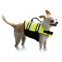 Paws Aboard Neon Yellow Doggy Life Jacket