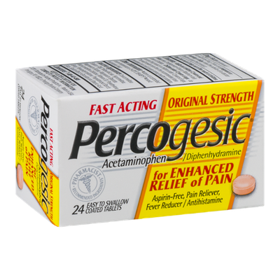 Percogesic Pain Reliever Tablets Original Strength - 24 CT