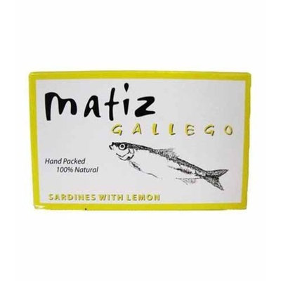Matiz Sardines with Lemon Packed in Olive Oil (4.2oz/120g tin)
