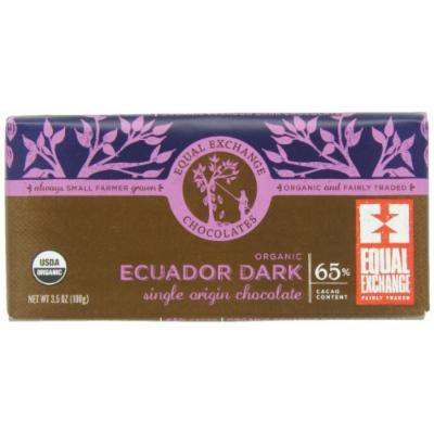 Equal Exchange Organic Ecuador Dark Chocolate, 3.5-Ounce (Pack of 6)