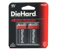 Eveready Battery Company DieHard 9V Alkaline Batteries, 2pk - EVEREADY BATTERY COMPANY