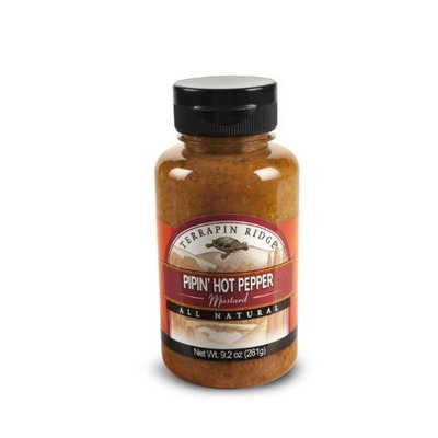 Terrapin Ridge Piping Hot Pepper Mustard, 9.2-Ounce (Pack of 6)