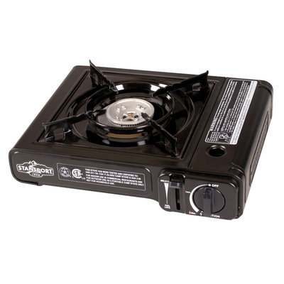 Stansport 186 Portable Outdoor Butane Stove, Red