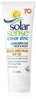 Solar Sense Clear Zinc SPF 70 Lotion for Face & Body