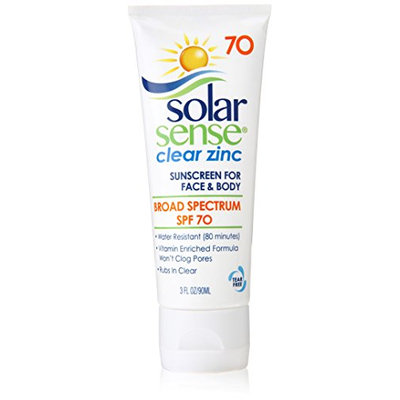 Solar Sense Clear Zinc SPF 70 Lotion for Face & Body