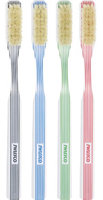 Swissco Tooth Brush Vertical Stripes Natural Bristle Soft