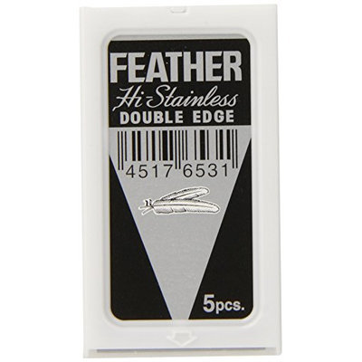 Feather Hi-Stainless Platinum Double Edge Razor Blades