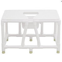 MJM International 156-FSS-26 Bariatric bedside commode with full support seat