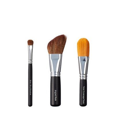 VEGAN LOVE Wet/Dry Shadow Angled Face Total Coverage Face Brush Trio