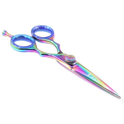 Suvorna Professional Barber Multicolor Titanium Razor Edge Hair Cutting Shears/Scissors Razeco E45
