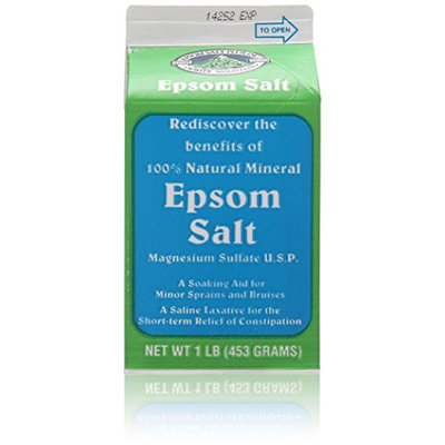 White Mountain Epsom Salt 1 Lb / 16 Oz Container (Pack of 4)