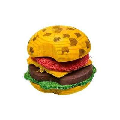 Superpet Pets International SSR62041 Combo Toy Crispy And Wood Hamburger