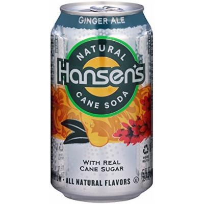 Hansen's Natural Cane Soda (Ginger Ale, 12-Ounce Cans, Pack of 24)