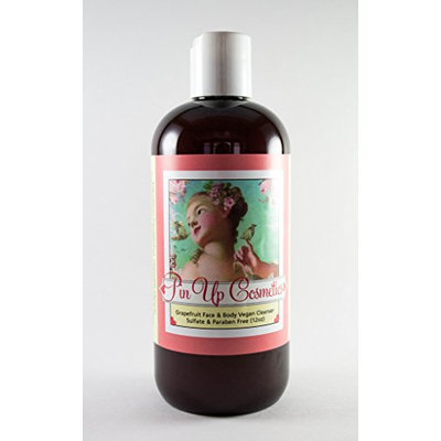 Pin Up Cosmetics Vegan Face and Body Cleanser Grapefruit (12oz.)