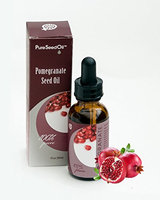 Anti-Aging Pomegranate Pure-Seed-Oil. All-Natural Cold-Pressed|Undiluted-Carrier-Oil. Great for Face/Hair/Body. Use Alone or Infuse favorite Luxury-Skin-Care Products! Gluten-Free|Parabens-Free 1 oz