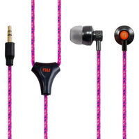 Waterproof lace earphone Sport Headphone for iPod/iPhone/MP3 - Pink & Blue Point