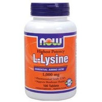 NOW® Foods L-Lysine Double Strength Essential Amino Acid Tablets