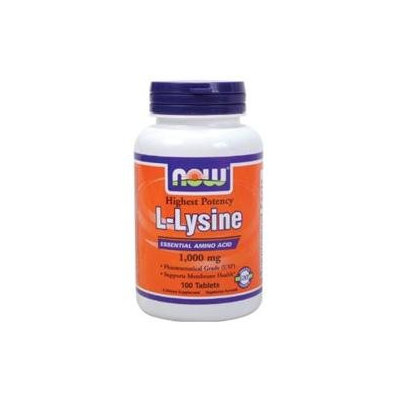 NOW® Foods L-Lysine Double Strength Essential Amino Acid Tablets