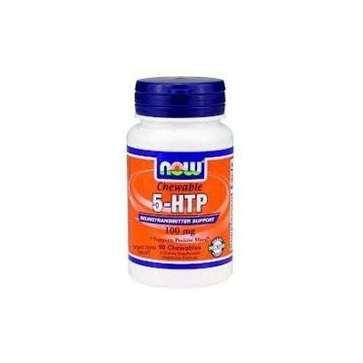 NOW Foods - 5-HTP Chewable Natural Citrus Flavor 100 mg. - 90 Chewable Tablets