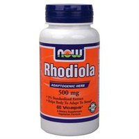 NOW Foods Rhodiola (Rhodiola rosea), Vegetarian Capsules, 60 ea