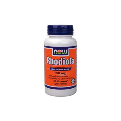 NOW Foods Rhodiola (Rhodiola rosea), Vegetarian Capsules, 60 ea