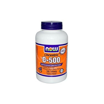 Now Foods C-500 Chew, Cherry, Tablets, 100-count