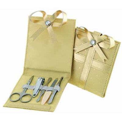 Danielle Gold Bow Manicure Set