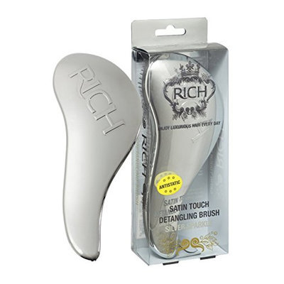 RICH Satin Touch Detangling Brush - Silver Sparkle