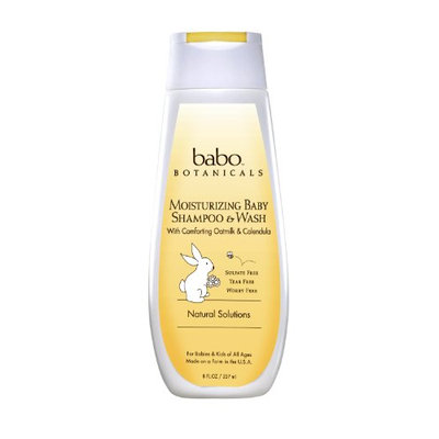 Babo Botanicals Oatmilk Calendula Moisturizing Baby Shampoo and Wash