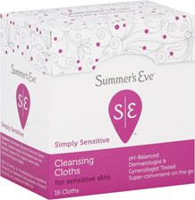 Summer's Eve Cleansing Cloths For Sensitive Skin