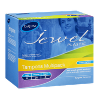 CareOne Jewel Plastic Tampons Multipack Unscented - 36 CT