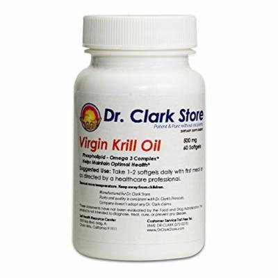 Dr Clark Virgin Krill Oil, 500mg 60 Capsules