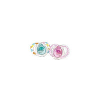 Tommee Tippee Closer to Nature Silicone Pacifiers - Stylish Shield 6-18 Months (Girl)