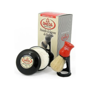 Harry D Koenig & Co Omega Shave Brush and Bowl Gift Set for Men