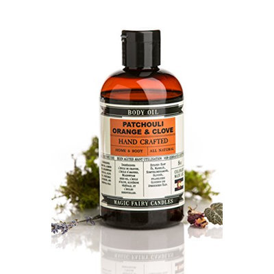 Magic Fairy Candles Patchouli Orange Clove all Natural Hand Crafted Body Oil 8oz