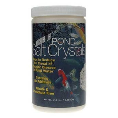 Ecological Labs AEL20356 Microbe Lift Pond Salt Crystals Pond Conditioners for Aquarium, 2.5-Pound