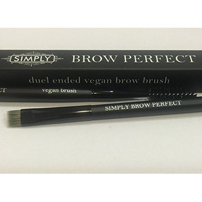Brow Brush - A Perfect Natural Vegan Duel Ended and Purposed Brush - Ideal for Mineral Makeup Application